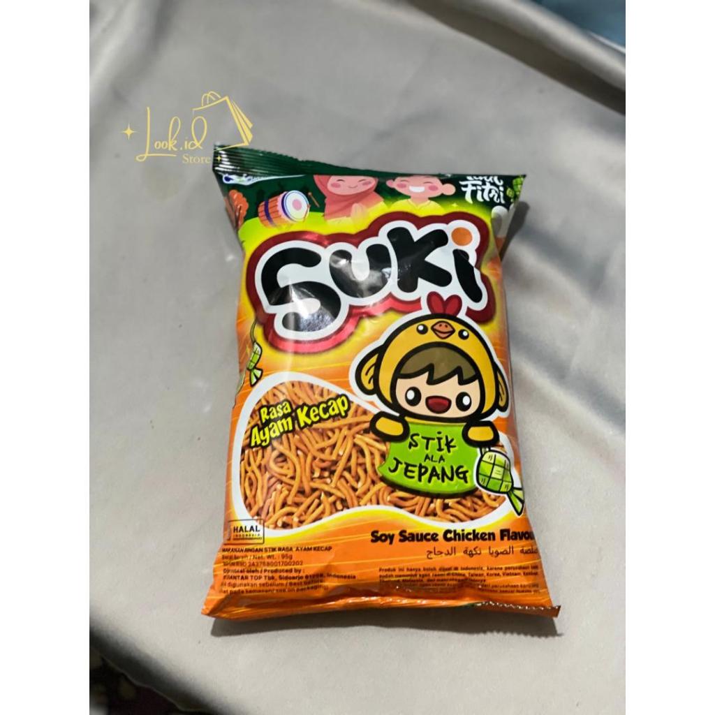 

Suki Snack Stik Ala Jepang Camilan Rasa Ayam Kecap Makanan Ringan Mie 95gr