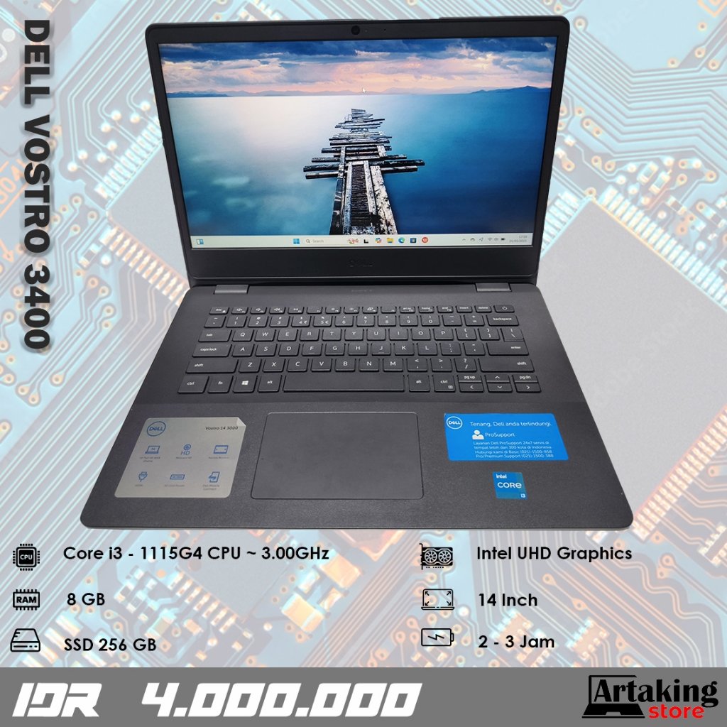Dell Vostro 3400 - Core i3 - Gen 11 th - Ram 8 GB - SSD 256 GB