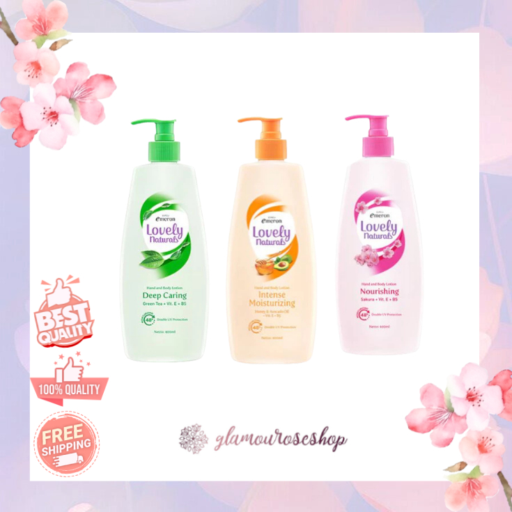 Emeron Lovely Naturals Hand & Body Lotion Pump 400ml (PUMP)
