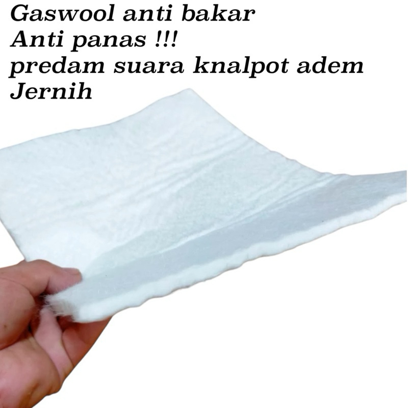 GLASSWOOL PUTIH ANTI BAKAR BULU GLASSWOOL PUTIH ANTI BAKAR PEREDAM KNALPOT