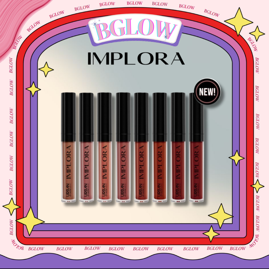 IMPLORA LIPCREAM LIP CREAM   Urban Lip Cream Matte | Lipstik |  ALLURE BABY ROSE BROWN SUGAR BUTTERS