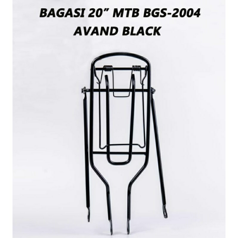 Bagasi Boncengan belakang besi sepeda ukuran 20 AVAND Hitam BMX Lipat Minion Mini keranjang