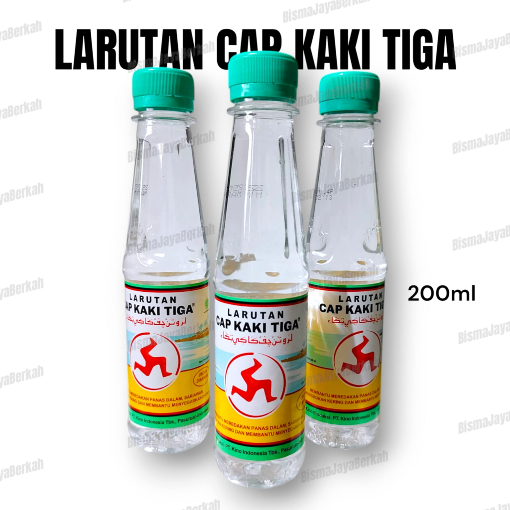 

Larutan Cap Kaki Tiga Botol Meredakan Panas Dalam kemasan 200ml