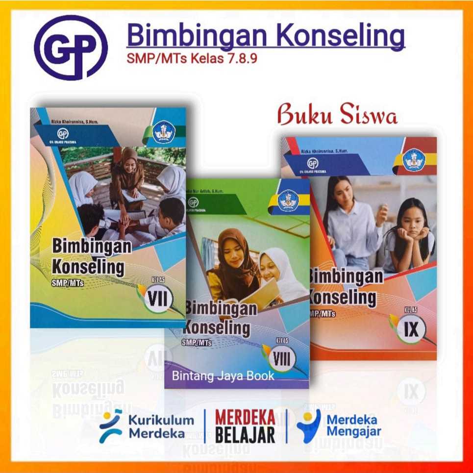 Buku Bimbingan Konseling ( BK ) SMP/MTs Kelas 7 8 9 Kurikulum Merdeka