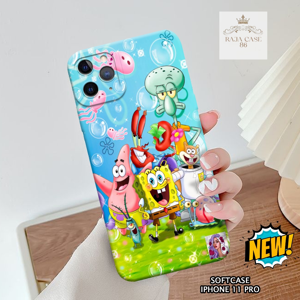 Softcase Iphone 11 Pro - Rajacase - Case Iphone 11 Pro - Motif Case Kartun - Case Iphone 11 Pro - Pe