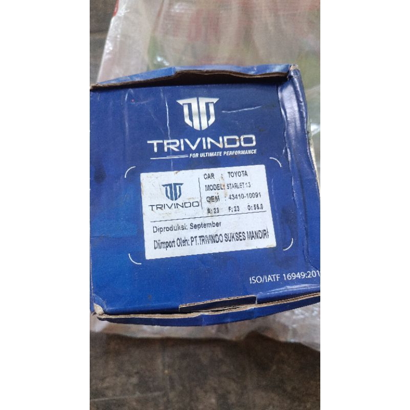 starlet ,cv joint starlet kapsul 1,3 .ORIGINAL TRIVINDO,murah sedunia