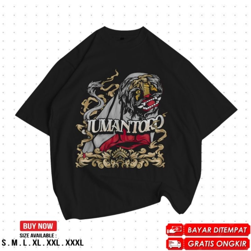 Kaos Distro GWSM Jumantoro Unisex Lengan Pendek | Baju Kaos Jumantoro Barong GWSM