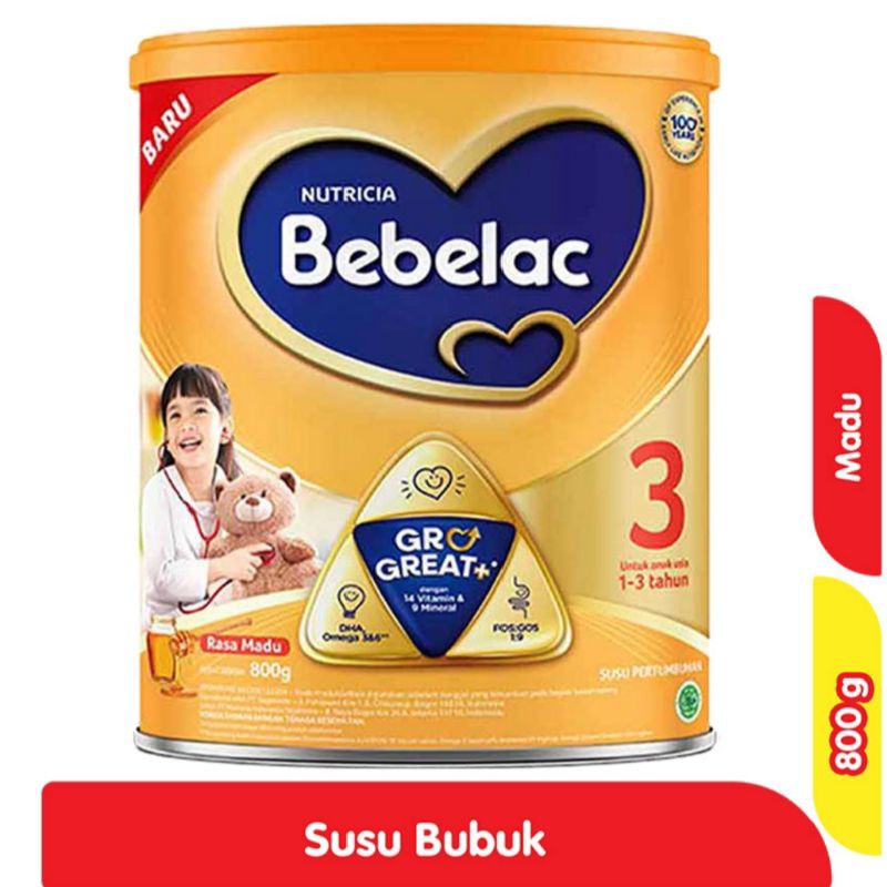 

Bebelac 3 Susu Pertumbuhan 1-3 Tahun 800gr Vanila Madu