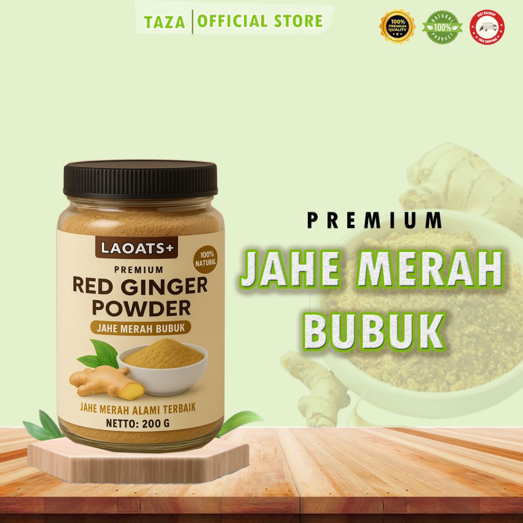 

Bubuk Jahe Merah Premium 200g Laoats