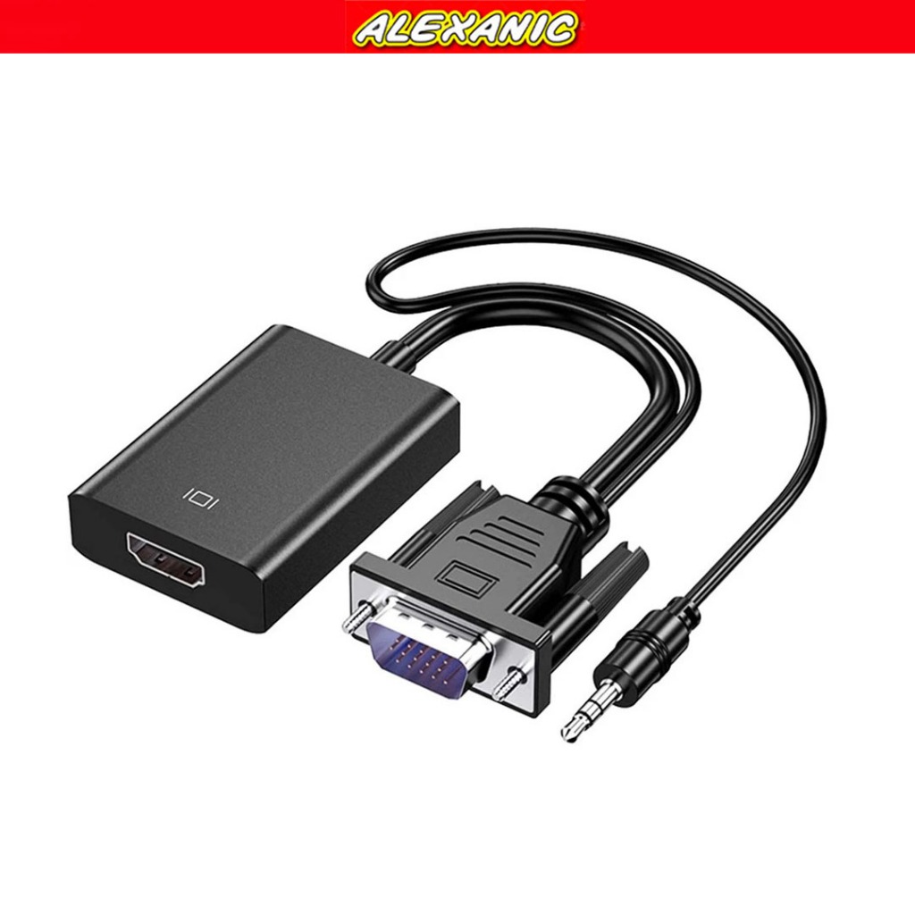 Converter VGA To HDMI With Audio | Converter Adapter VGA to HDTV | Kabel Converter VGA to HDMI with 