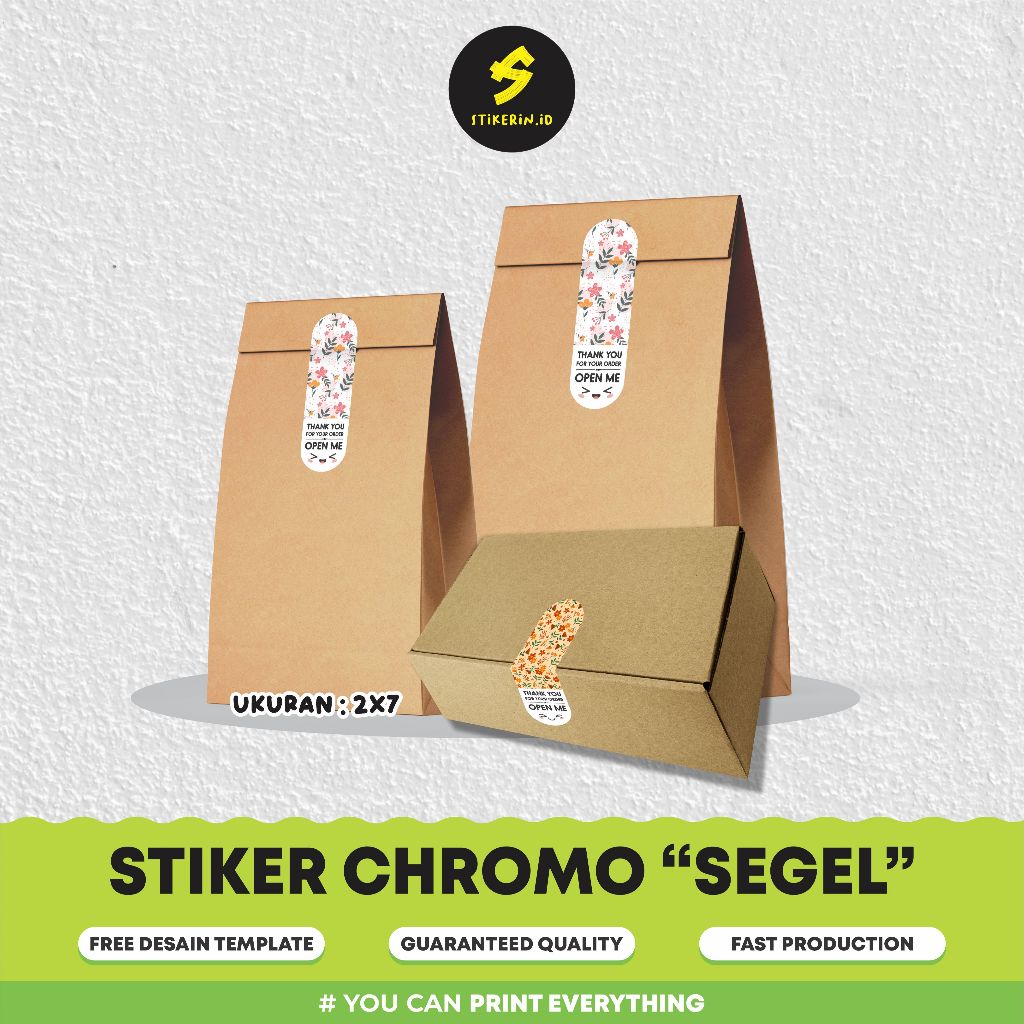 

Stiker Segel Kotak Hadiah Ucapan Terima Kasih Sticker Label Open Me Paket Isi 80 Pcs