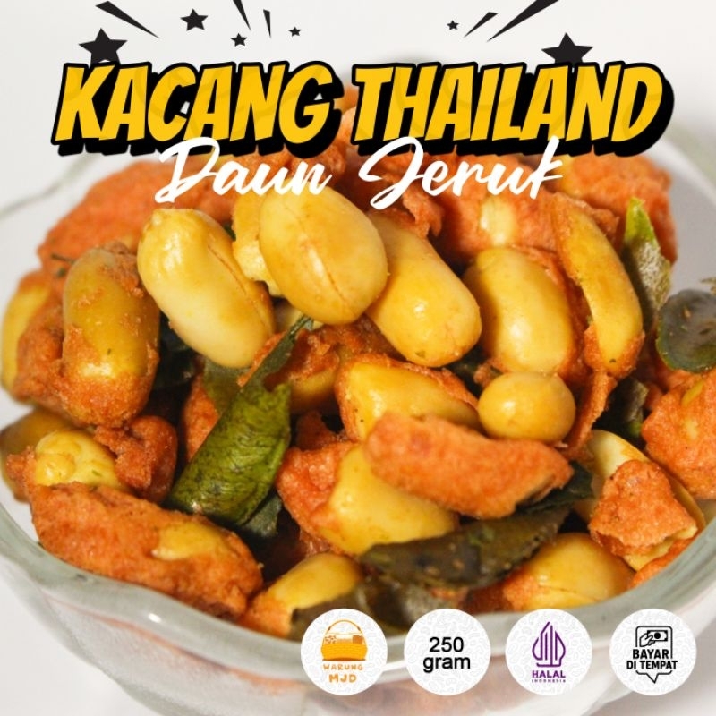 

Kacang Thailand Daun Jeruk 250gr - Pedas Gurih Nendang | WARUNG MJD