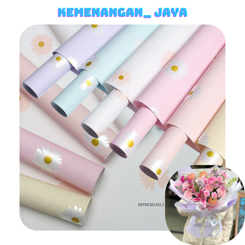 

Isi 20 LEMBAR Kertas Cellophane Buket Bunga Daisy Flower Wrapping Paper Florist Kertas KB066