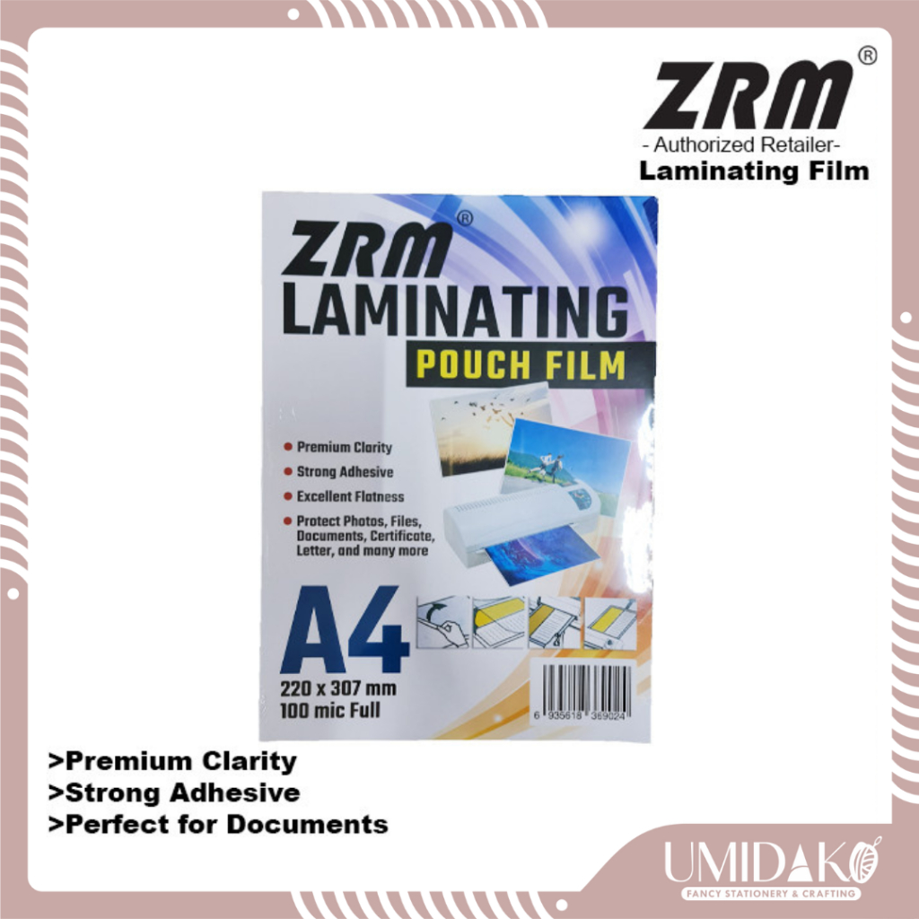 

[UMIDAKO] ZRM LAMINATING POUCH / PLASTIK LAMINATING A4 & F4