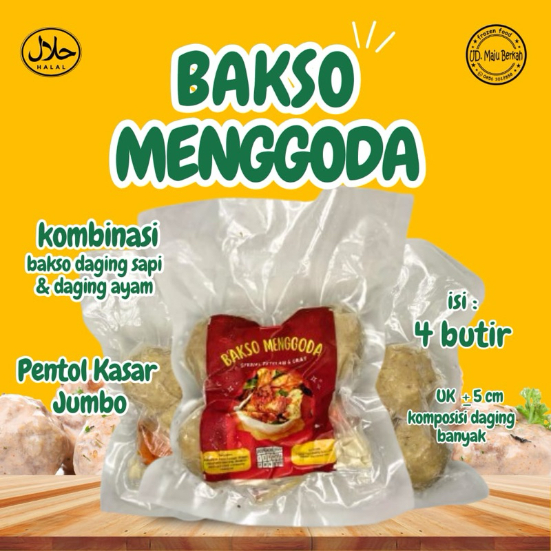 

Bakso Menggoda | Pentol tetelan isi 4 by Yukning