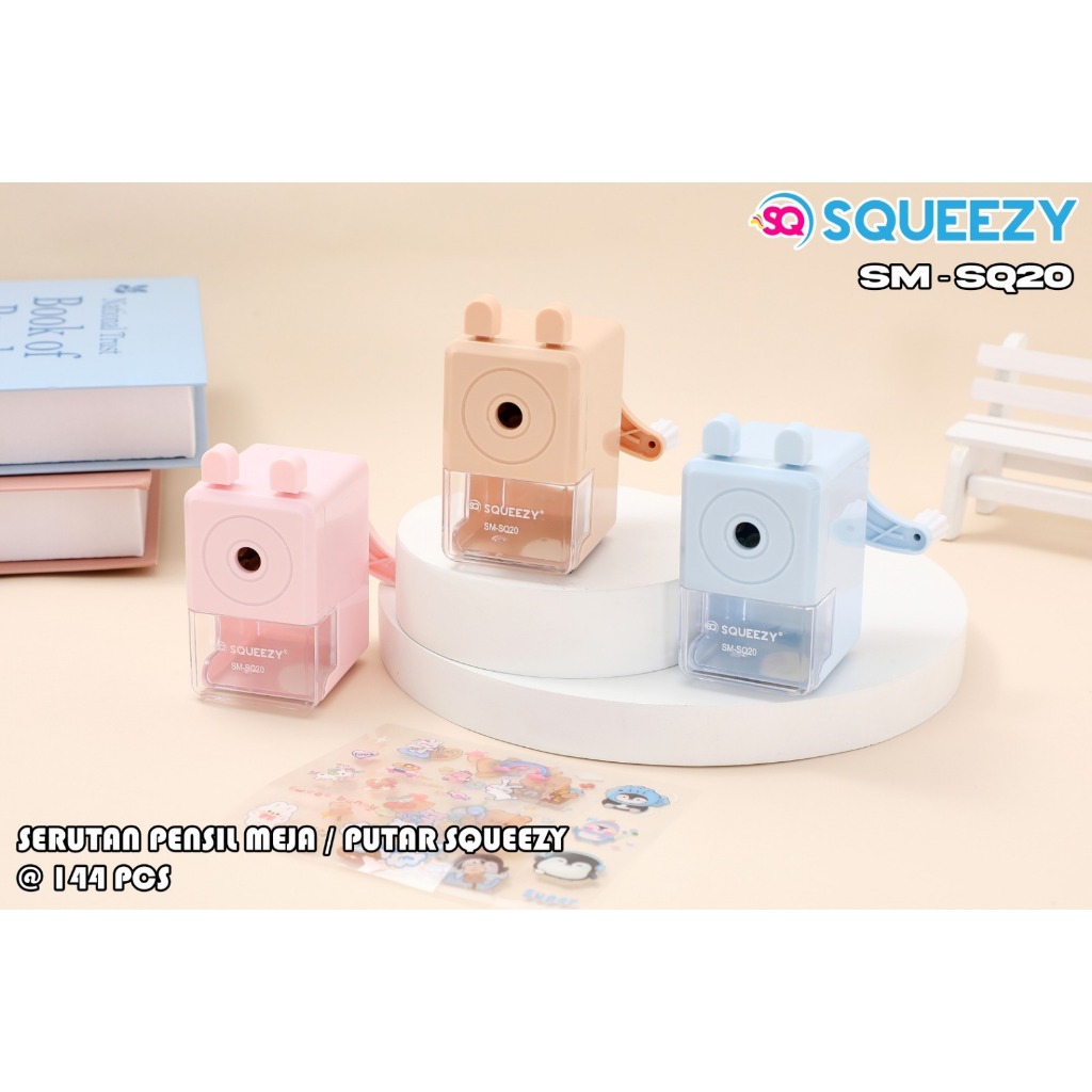 

Rauten Pensil Serutan Meja Desk Pencil Rotary Sharpener