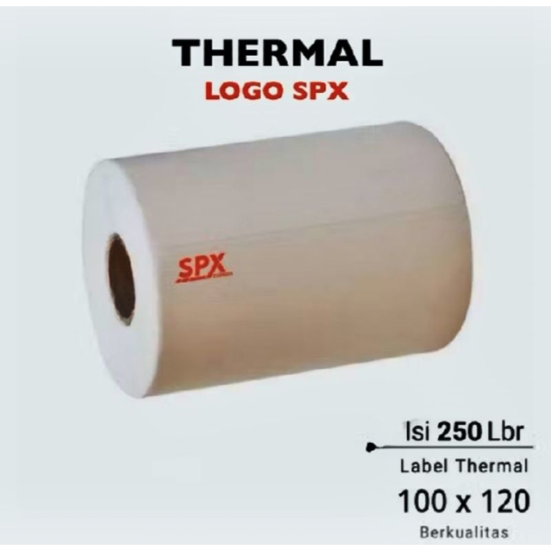 

STICKER LOGO SPX,THERMAL UK 100X120 || isi 250 lembar