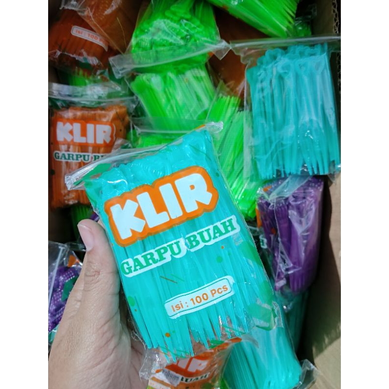 Klir Garpu Buah/Garpu Ulang Tahun/Garpu Puding