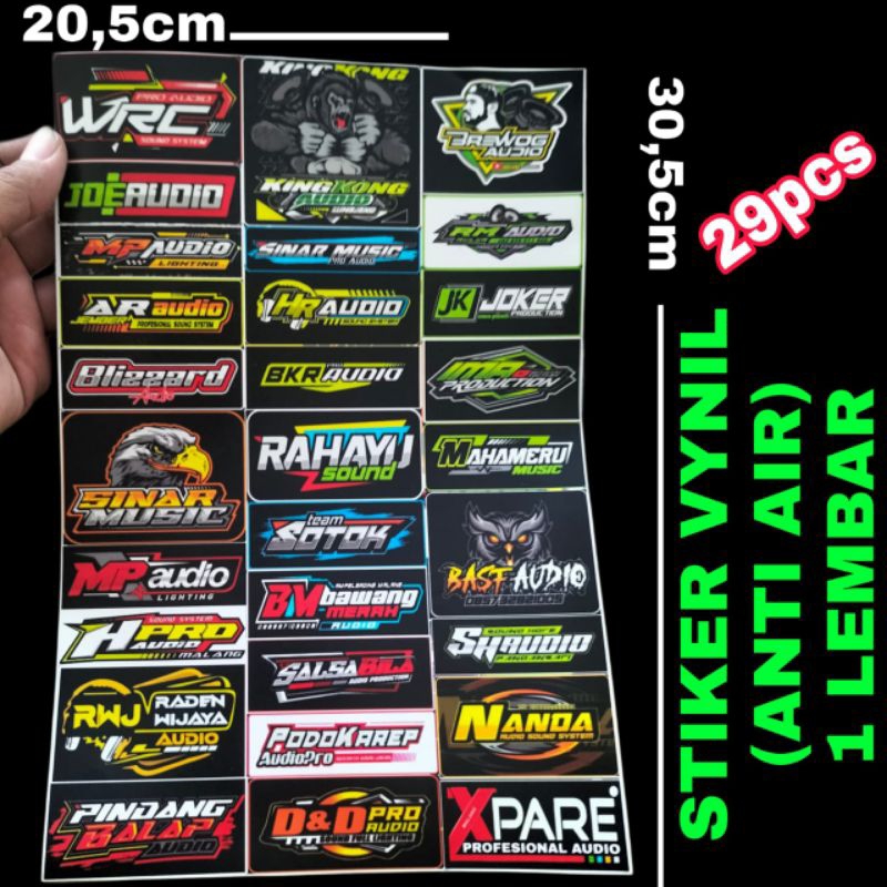 

STIKER MINIATUR SOUNDSYSTEM HOREG BAHAN ANTI AIR 29 PCS