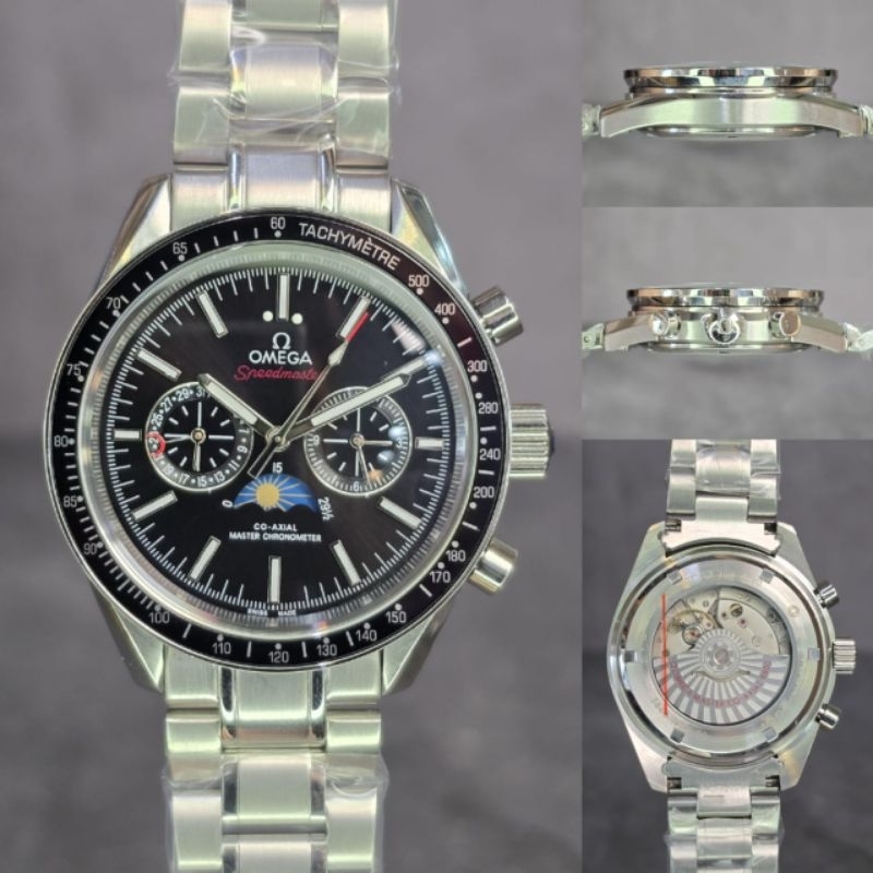 JAM TANGAN PRIA OMEGA SPEESMASTER MOONPHASE COAXIAL JAPAN AUTOMATIC SUPER QUALITY