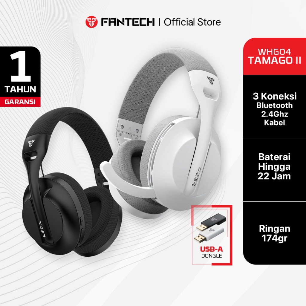 Fantech TAMAGO II WHG04 Wireless 2.4ghz Bluetooth Multi Platform Headset Headphone