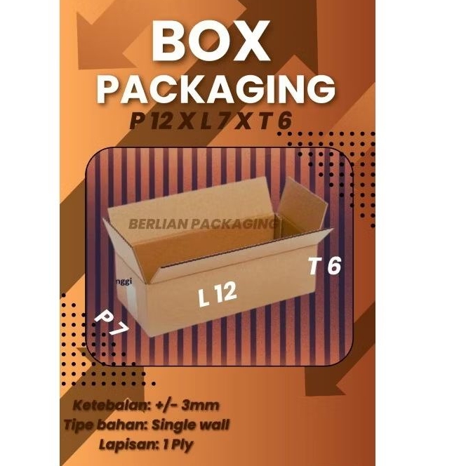 

Box packing ukuran 12x7x6