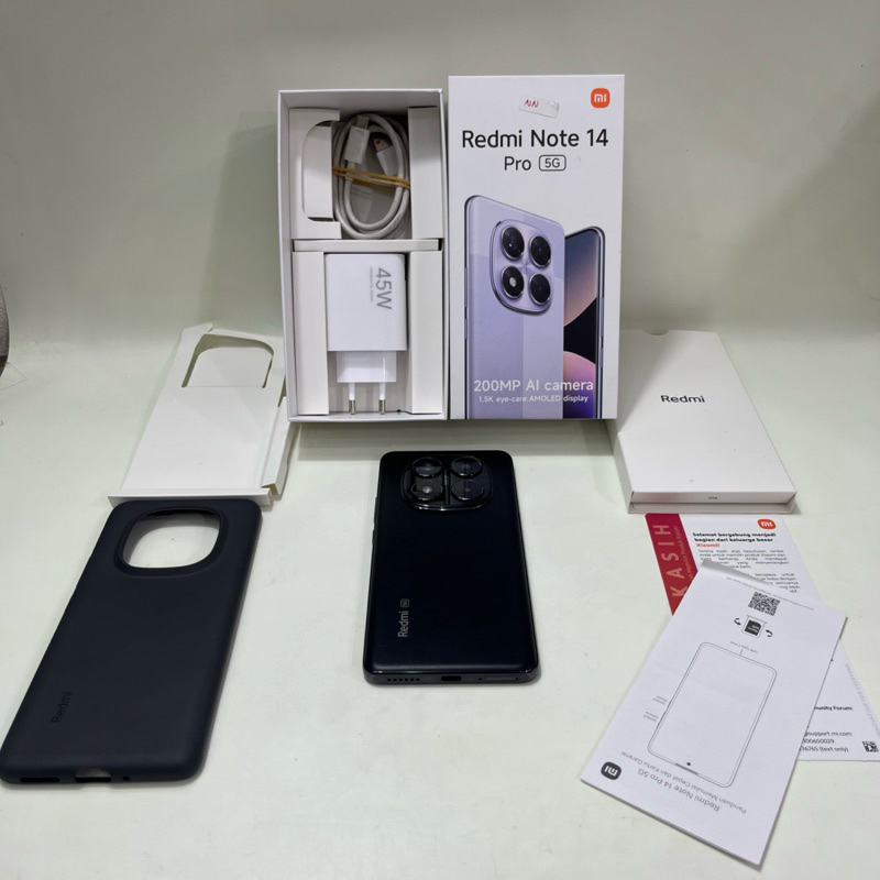 Redmi Note 14 Pro 5G 8/256gb Fullset Second Garansi Resmi