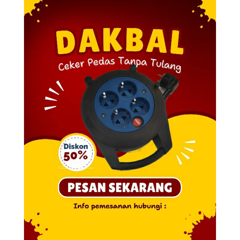 Terminal listrik lubang 4 plus stop kontak kabel 10m