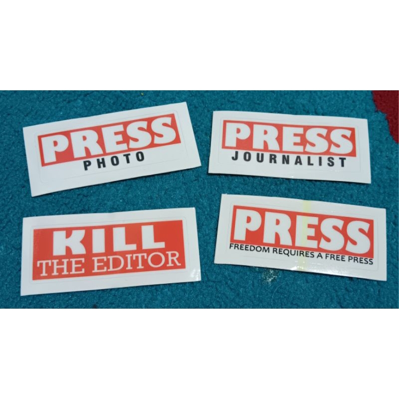 

Stiker Press Wartawan Foto Dapat 4 Pcs