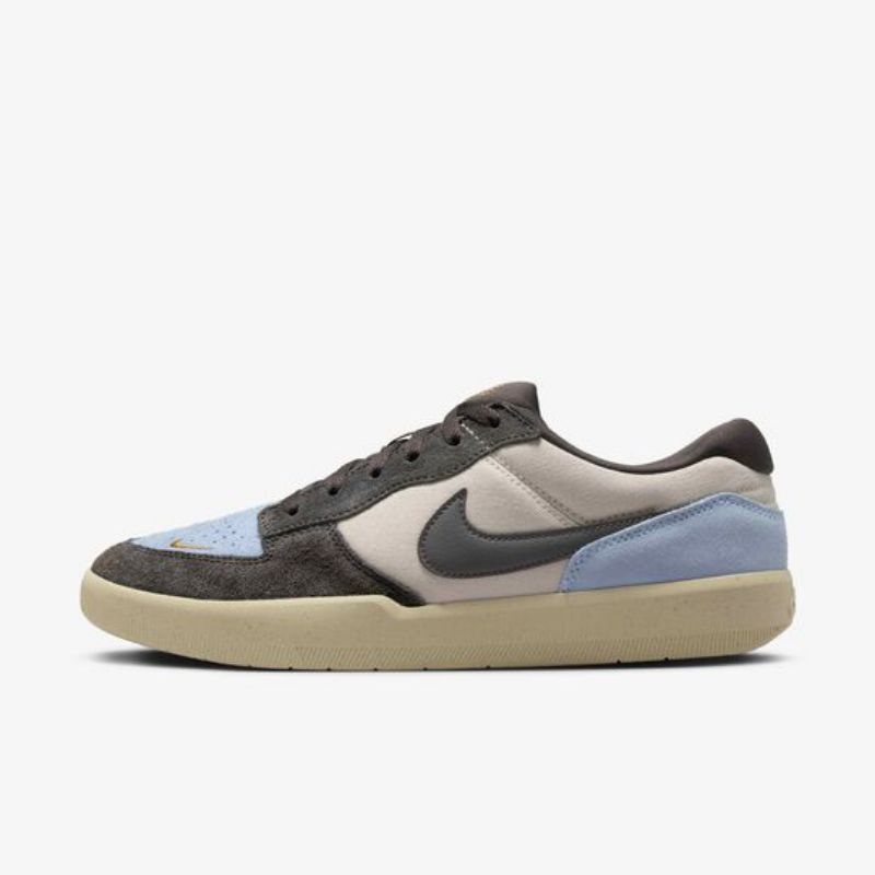 Nike SB Force 58 Sneakers Light Orewood Brown Psychic Blue Flax Original