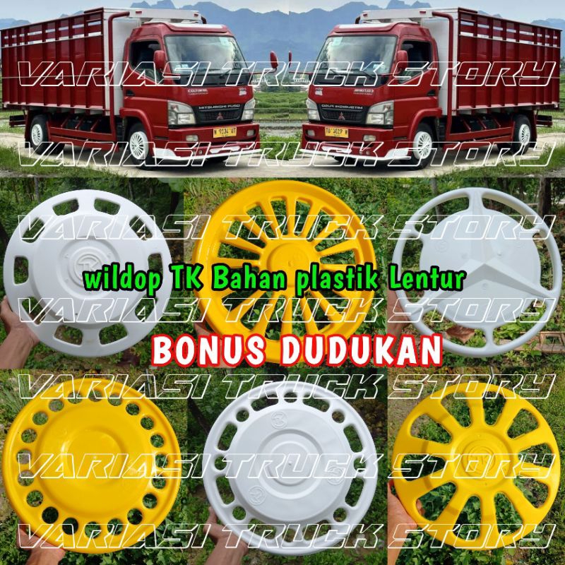 weldop truk dan engkel TK bahan plastik 4biji depan belakang