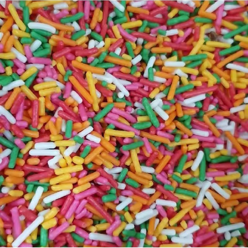 

Mesis Rainbow 1kg dunia / Toping Donat / Toping kue / Toping