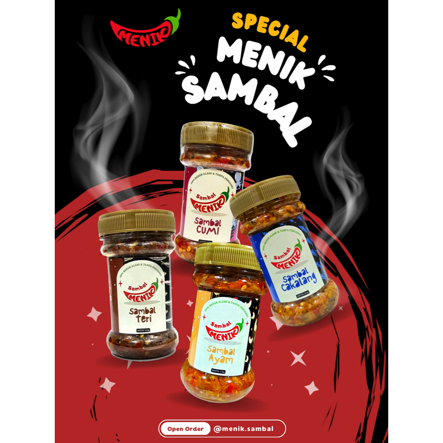 

Cita Rasa Bahari – MenikSambal: Sambal Cumi/Sambal Teri/Sambal Cakalang 150gr/200gr