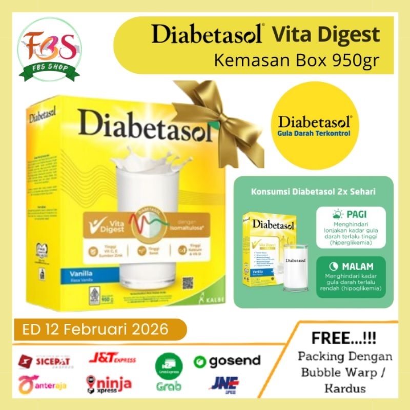 

Diabetasol Vita Digest Rasa Vanila Coklat 950gr