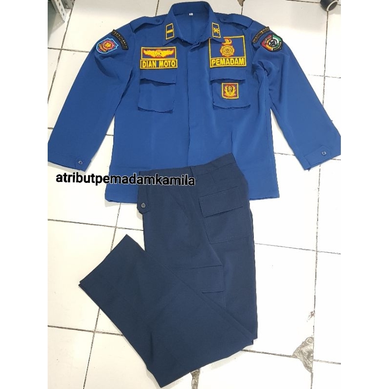 Seragam baju dinas PEMADAM damkar PDL lapangan PNS asn