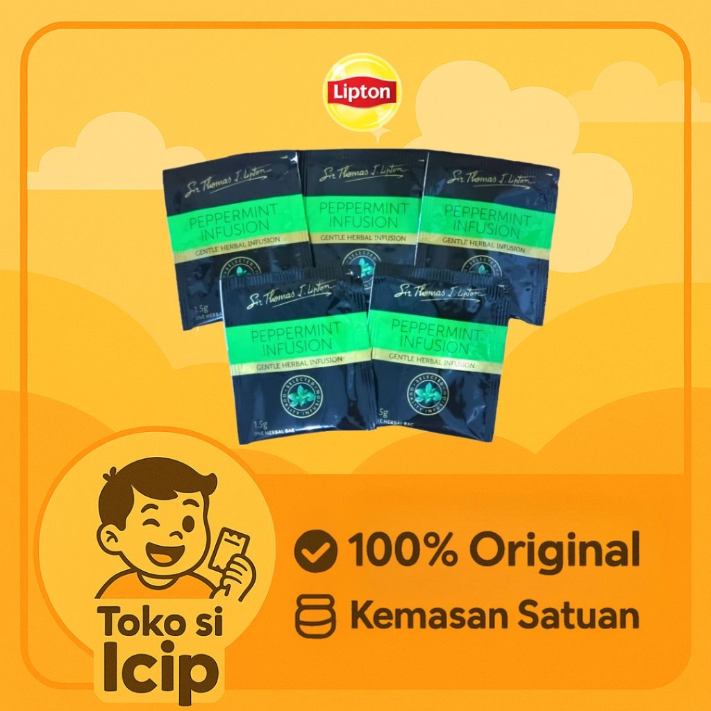 

[Sachet] Lipton STL Peppermint Infusion Celup 1.5gr Eceran Original BPOM