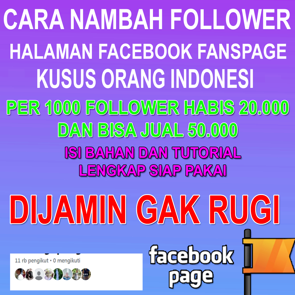 Paduan lengkap iklan ads nambah follower halaman facebook fanspage
