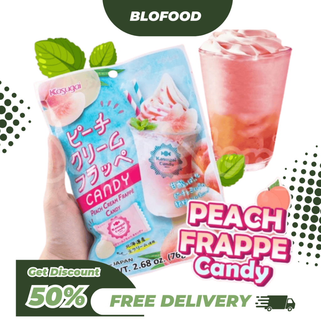 

BF.ID Kasugai Peach Cream Frappe Candy / Japanese Frappe Candy
