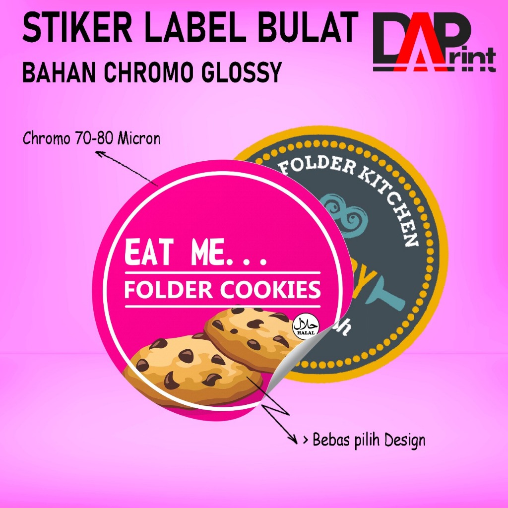 

Cetak Stiker Bulat Custom Label Kemasan