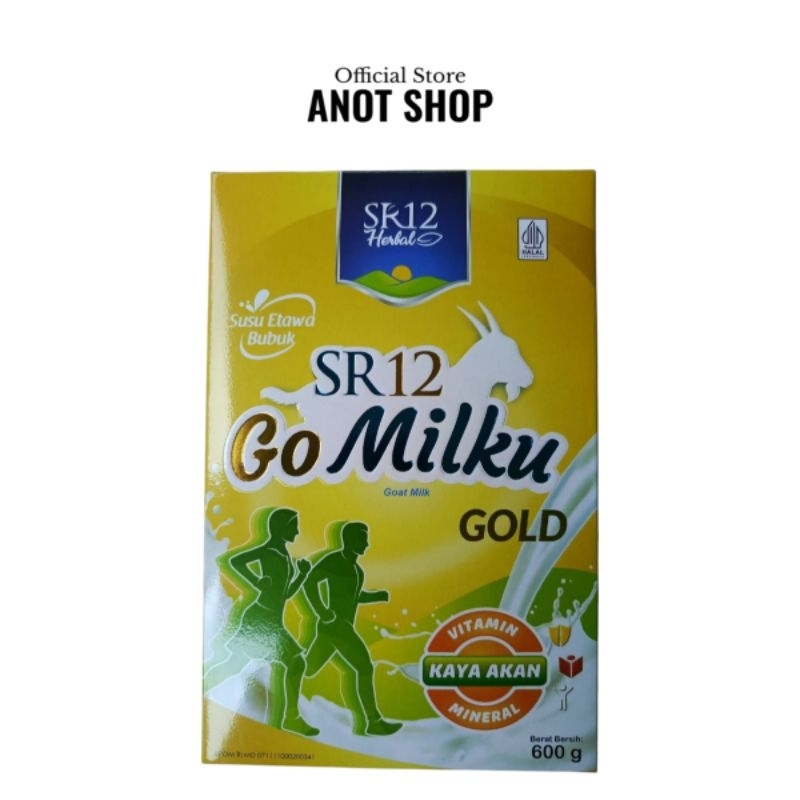 

Go Milku SR12 Herbal Gold Susu Kambing Etawa Asli Box isi 600gr