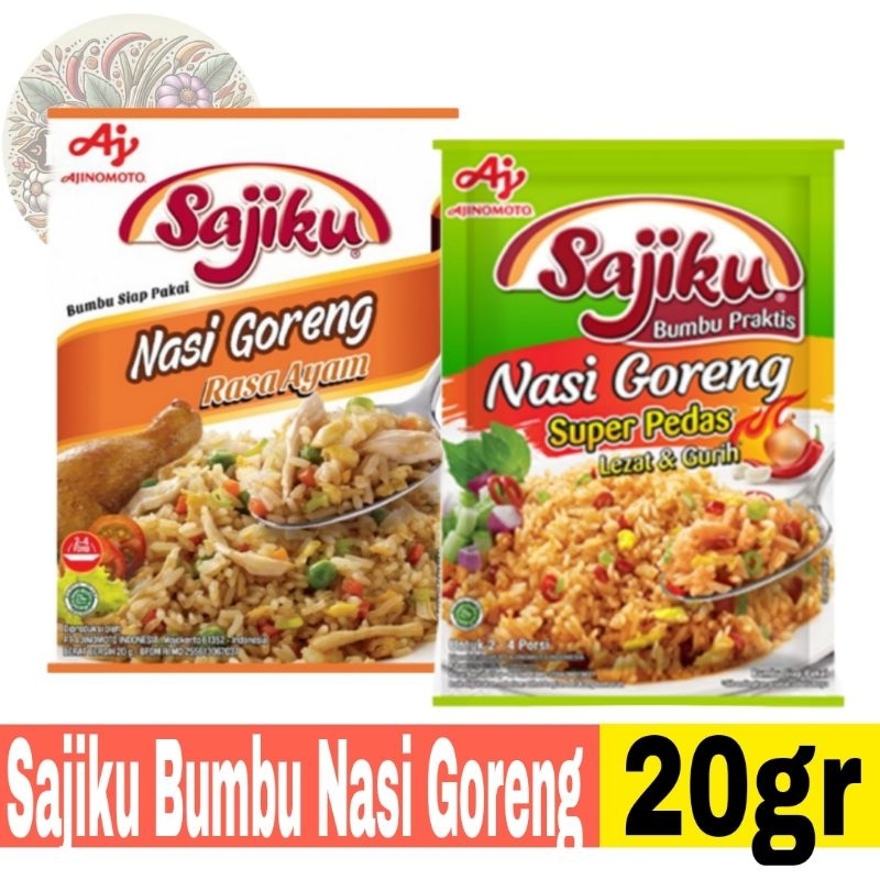 

Sajiku Bumbu Nasi Goreng 20gr Rasa Ayam / Super Pedas