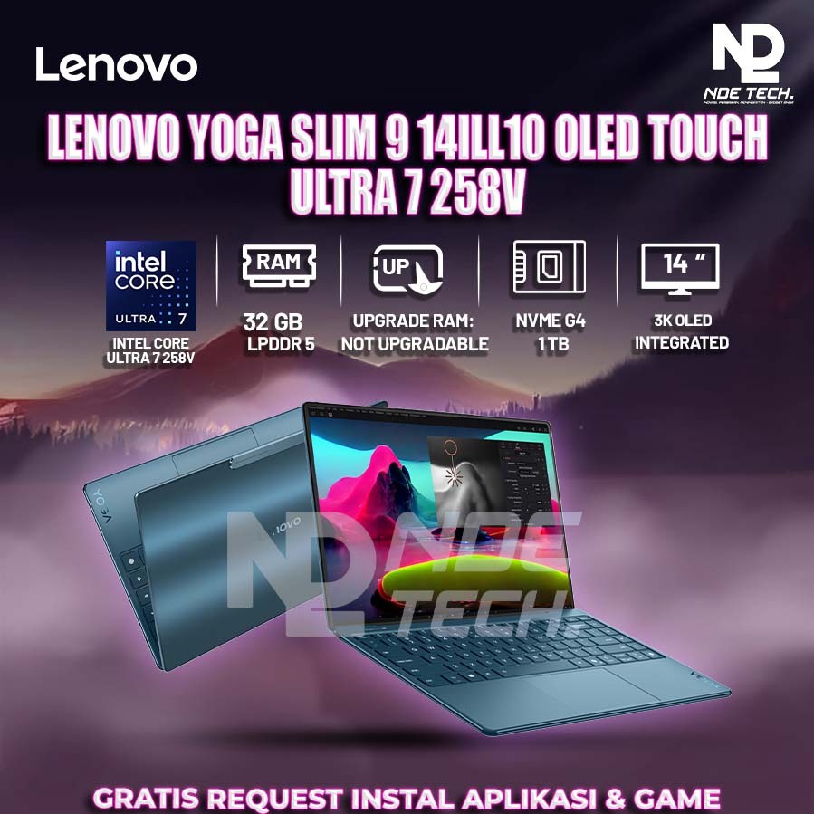 LENOVO YOGA SLIM 9 14ILL10 OLED TOUCH ULTRA 7 258V