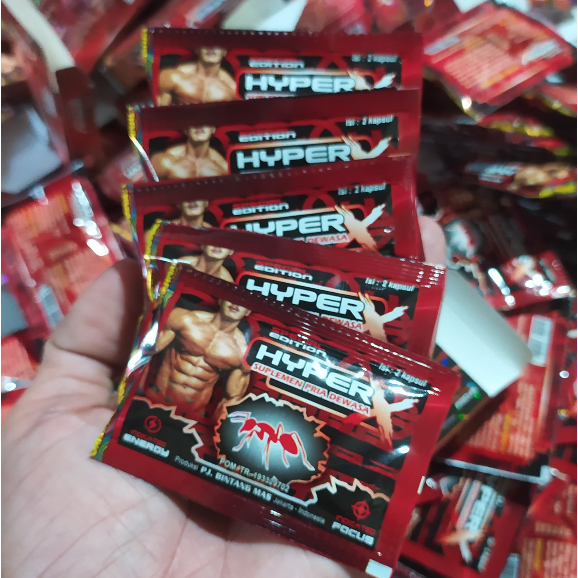 

Hyperx Original 5 Pack 10 Kapsul Madu Bubuk Herb Hyperx HIP3R HIPER H1PER