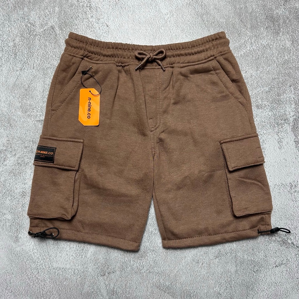 CELANA PEDEK PRIA CELANA PENDEK CARGO UNISEX BAHAN FLECEE TEBAL