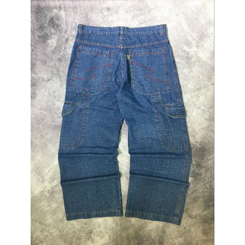 Vtg 00's Baggy Cargo Jeans Big Pocket | SECOND