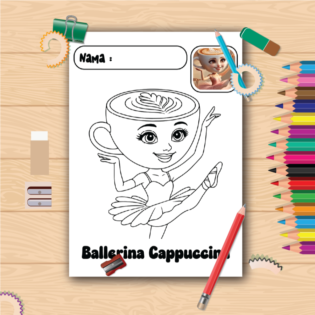 

50 Kertas Gambar Mewarnai Anomali Brainrot Atau Anomali Meme Brainrot Kesukaan Anak / Kertas Ukuran