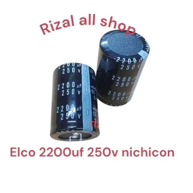 Elco 2200uf 250v nichicon [per buah]