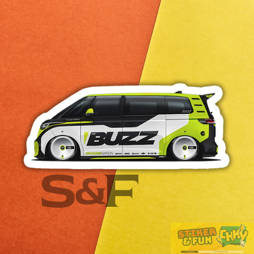 

Stiker Sticker Vinyl Laminasi VOLKSWAGEN Large Mpv BUZZ