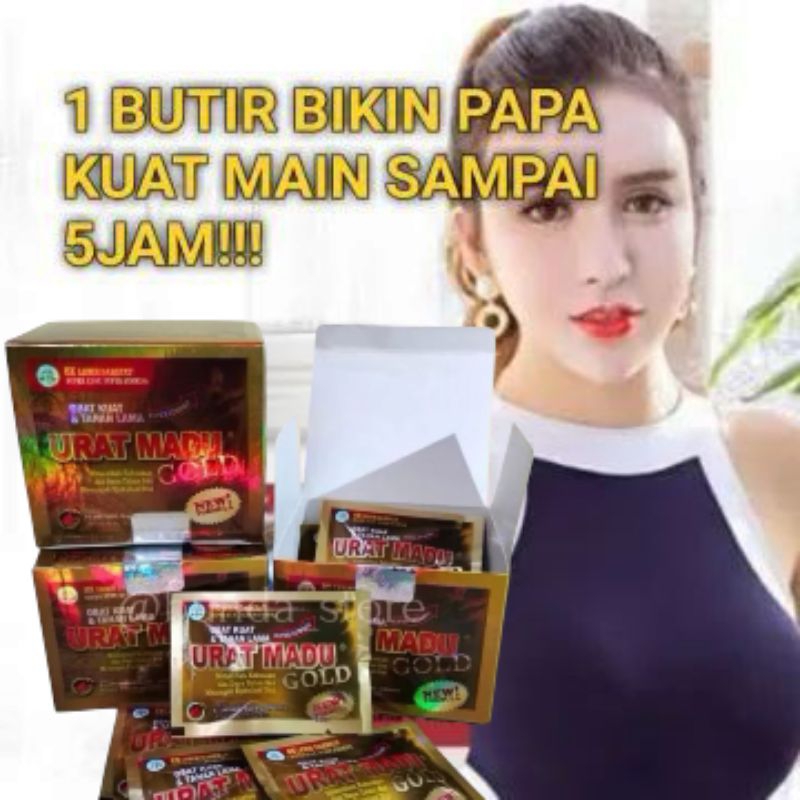 

Urat madu gold original 10 sachet asli / um gold original