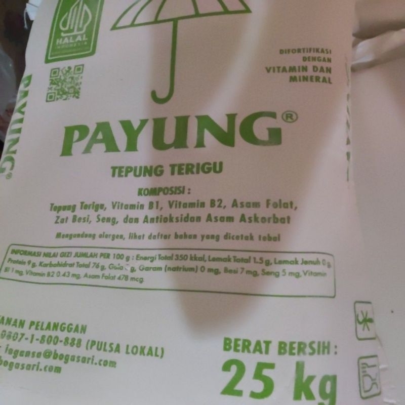 

Tepung Terigu Cap Payung 25kg